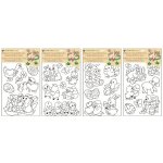 Anděl předloha k barvám na sklo 1494 vyvýšená kontura Velikonoční motiv 38x21cm – Zboží Dáma