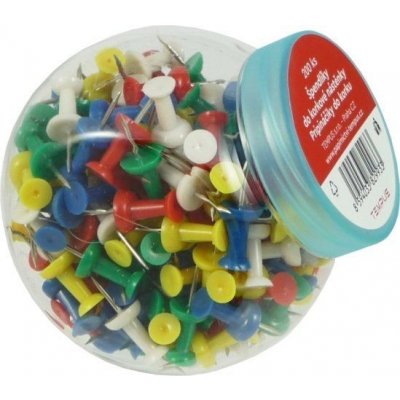 Špendlíky do korkové nástěnky 200ks v doze – Zboží Mobilmania