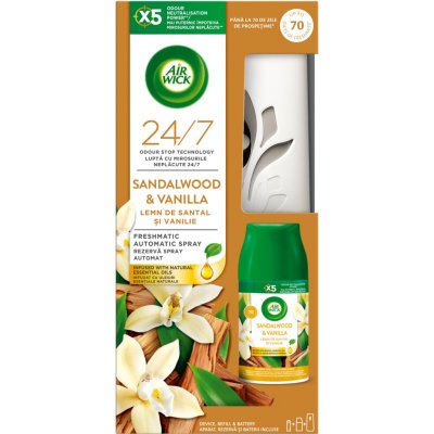 Air Wick FreshMatic Vanilka a Santalové dřevo strojek a náplň 250 ml – Zboží Dáma