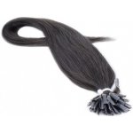 60cm 100% lidské vlasy pro metodu keratin 0,5g/pramen přírodní černá – Sleviste.cz