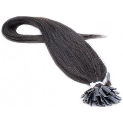 60cm 100% lidské vlasy pro metodu keratin 0,5g/pramen přírodní černá – Sleviste.cz