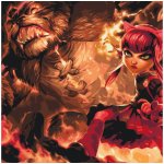 MALUJEŠ Malování podle čísel ANNIE LEAGUE OF LEGENDS Rozměr 80 x 80 cm Rámování bez rámu a bez vypnutí plátna – Zboží Dáma