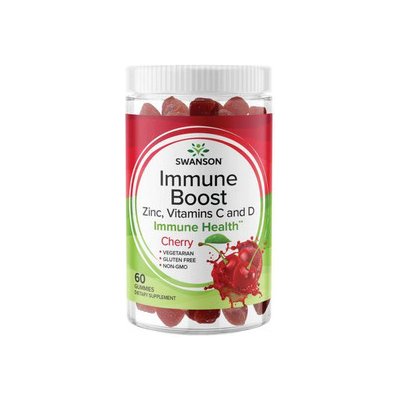 Swanson Immune Boost Třešeň 60 ks gummies – Hledejceny.cz