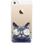 Pouzdro iSaprio Crazy Cat 01 - iPhone 5/5S/SE – Zboží Mobilmania