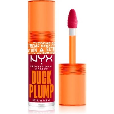 NYX Professional Makeup Duck Plump lesk na rty se zvětšujícím efektem 14 Hall Of Flame 6,8 ml – Hledejceny.cz