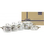 BELIS Smaltovaná sada nádobí 10dílná PREMIUM krémová 19680-116DPHN3 – Zboží Dáma