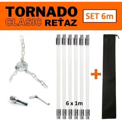 Tornado Clasic Řetěz rotační komínový kartáč set 6 m – Zbozi.Blesk.cz