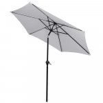 SPRINGOS SUNNY GU0022 Zahradní slunečník 250 cm, světle šedý – Hledejceny.cz