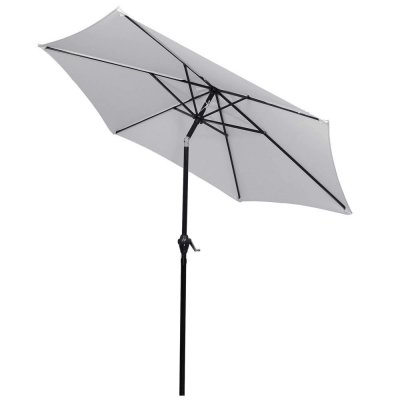 SPRINGOS SUNNY GU0022 Zahradní slunečník 250 cm, světle šedý – Hledejceny.cz