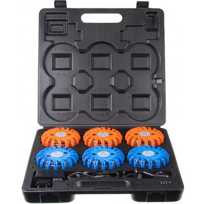 LED výstražné světlo 16LED, modro-červené, set 6ks, WL-H02SET6BR | Zboží Auto