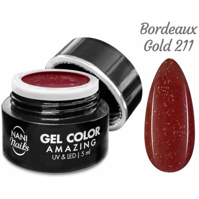 NANI UV gel Amazing Line Bordeaux Gold 5 ml – Zboží Dáma