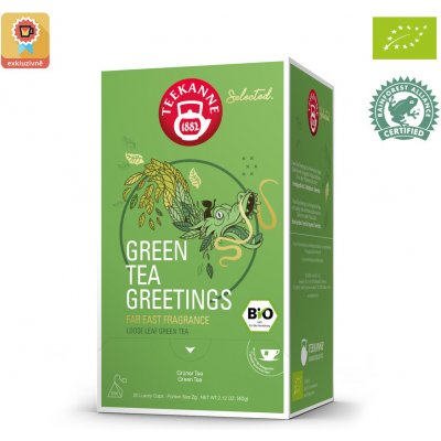 Teekanne BIO Selected. Green Tea Greetings Luxury Cup 20 x 2 g