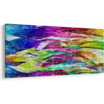 Obraz - Cihlová zeď s barevnými plameny, jednodílný 200x100 cm – Hledejceny.cz