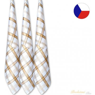 Sleep-well MODERNÍ KÁRO 50 x 70 cm OKROVÁ 3 ks – Zbozi.Blesk.cz