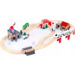KINDERPLAY dřevěná dráha s vláčkem GS0010 – Zboží Dáma