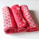 Etex Utěrky z egtyptské bavlny U02 Jahoda červená 50 x 70 cm 3 ks – Zboží Dáma