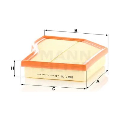 MANN FILTER Vzduchový filtr C 30 030 – Hledejceny.cz