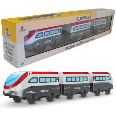 Babu vláčky Elektrický osobní vláček set 3 ks – Zboží Dáma