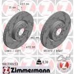 ZIMMERMANN Brzdový kotouč BLACK Z - 312 mm ZIM 100.3300.53 | Zboží Auto