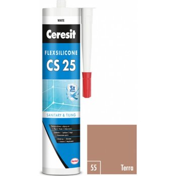 CERESIT CS 25 sanitární silikon 280g terra