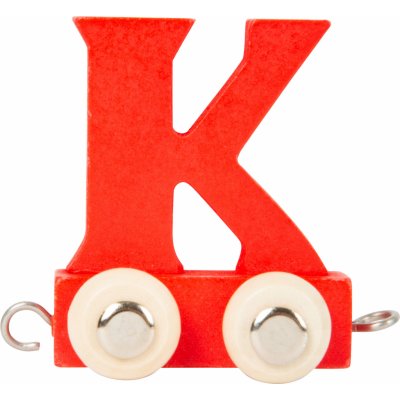 Small Foot Dřevěný vláček barevná abeceda písmeno K – Zboží Mobilmania