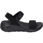 ČERNÉ DÁMSKÉ SANDÁLY SKECHERS GO WALK ARCH FIT SANDAL POLISHED 140264 BBK – Zboží Dáma