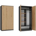 TP Living Malwa 90 cm antracit/dub artisan – Zboží Dáma