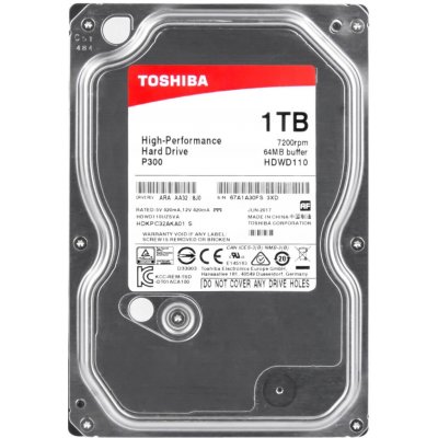 Toshiba P300 Desktop PC 1TB, HDWD110UZSVA – Hledejceny.cz