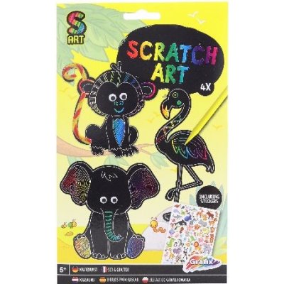 Vyškrabovací obrázky zvířátka – Zboží Mobilmania