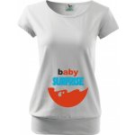 Bezvatriko tričko Baby Surprise bílá – Zboží Dáma