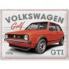 Obraz Postershop Plechová cedule: VW Golf GTI 1976 - 40x30 cm