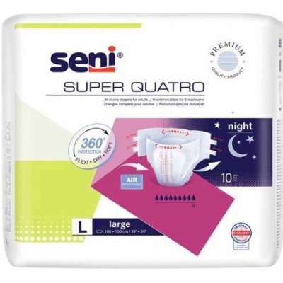 Seni Super Quatro Extra L 10 ks – Zbozi.Blesk.cz