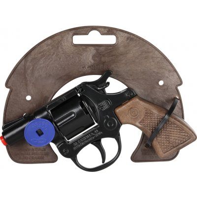 Gonher Alltoys policejní revolver kovový černý 8 ran – Zboží Mobilmania
