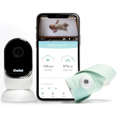 Owlet Monitor Duo Chytrá ponožka Owlet Smart Sock 3 & kamera Owlet Cam 2-Modrozelená – Zboží Dáma