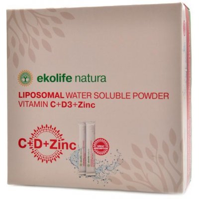 Ekolife Natura Liposomal Vitamin C + D3 + Zinc 21 x 5 g – Zboží Mobilmania