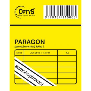 Optys 1100 Obchodní paragon