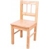 Dětský stoleček s židličkou Bigjigs Toys Dřevěná židle přírodní