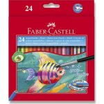 Faber-Castell 1442 akvarelové 24 ks + štětec – Zboží Dáma