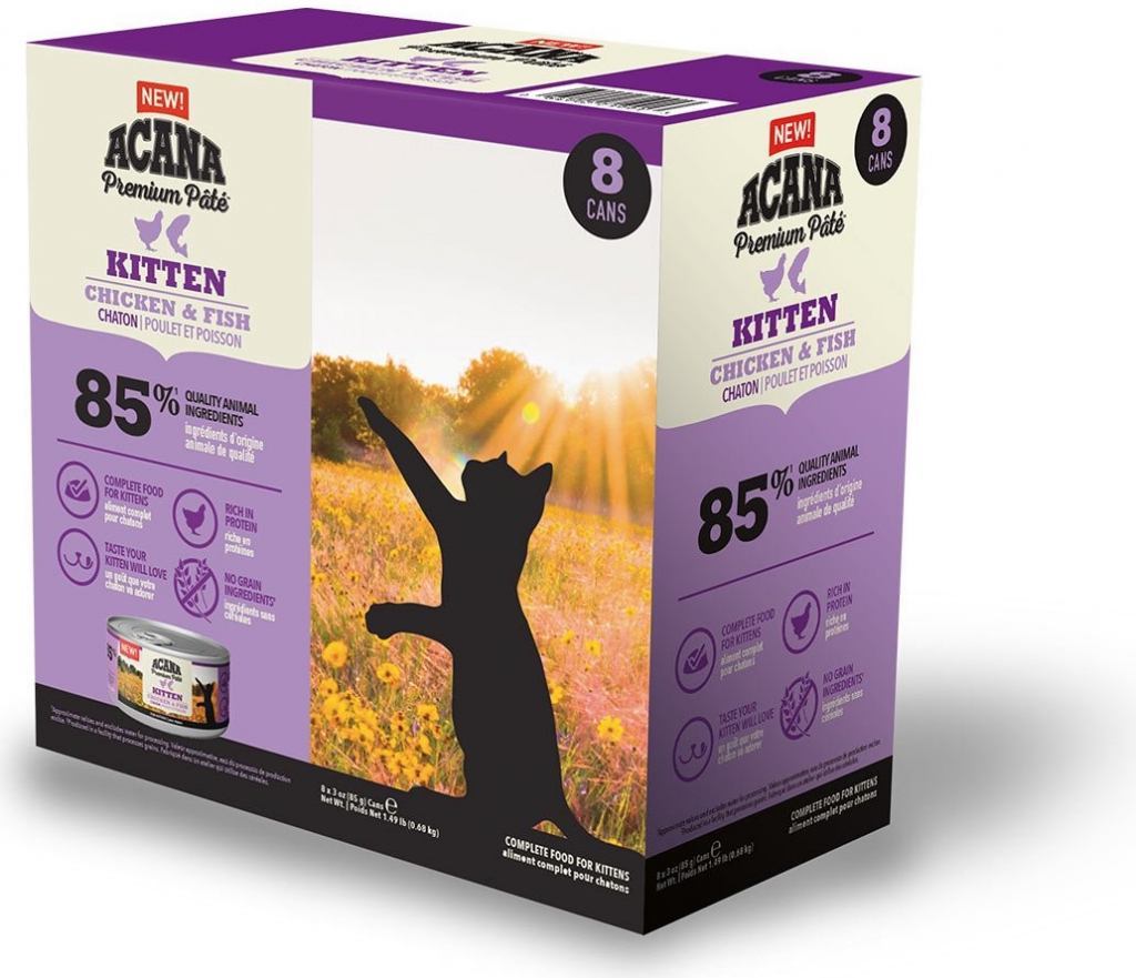 Acana Premium Pâté Kitten Chicken & Fish Cat 8 x 85 g