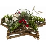 Atmosphera Vánoční věnec na svíčku, 20 × 20 × 8 cm A – Zboží Mobilmania