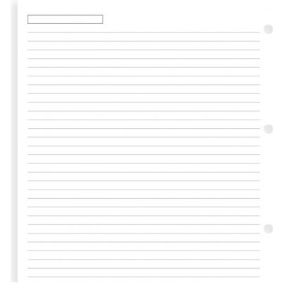 Filofax náplň A5, papír bílý linkovaný – Zboží Živě
