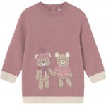 MAYORAL dívčí úpletové šaty s medvídky růžová – Zboží Dáma