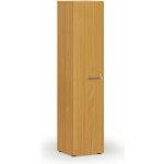 Primo Úzká kancelářská skříň WOOD, 1781 x 400 x 420 mm, buk – Zboží Dáma