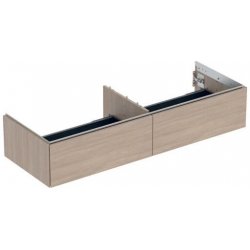 Geberit One skříňka pod umyvadlo se dvěma zásuvkami, 133,2x47x26,6 cm, dekor dub 505.076.00.5