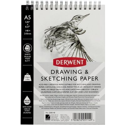 Derwent Drawing & Sketching Paper A5 30 listů 165g/m2 – Zbozi.Blesk.cz