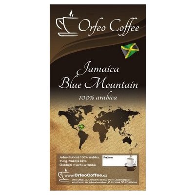 Orfeo coffee Jamaica Blue Mountain 100% arabika zrnková 250 g – Hledejceny.cz