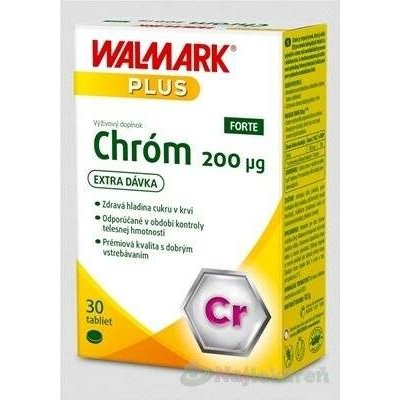 Walmark Chrom Forte 200 mikrogramů inov. 2019 tablet 30 kapslí – Hledejceny.cz