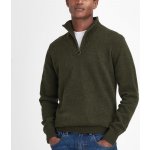 Barbour vlněný svetr se zapínáním na zip Essential Lambswool Half Zip Knitted Jumper Seaweed – Zboží Mobilmania