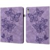 Pouzdro na tablet Protemio 85690 ART BUTTERFLY Zaklápěcí pouzdro pro Lenovo Tab P11 Gen 2 fialové