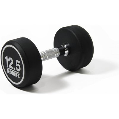 IRONLIFE Jednoruční činka pogumovaná 12,5 kg – Zboží Dáma